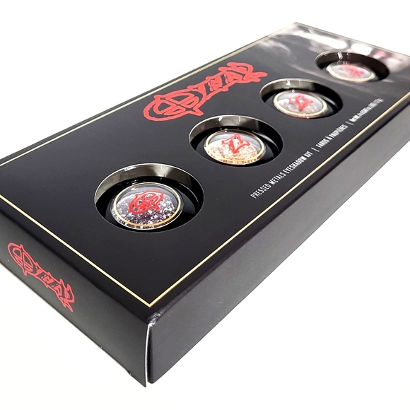 Rock & Roll Beauty Ozzy Osbourne Metal Flake Eyeshadow Kit of 4 NIB - Picture 4 of 14